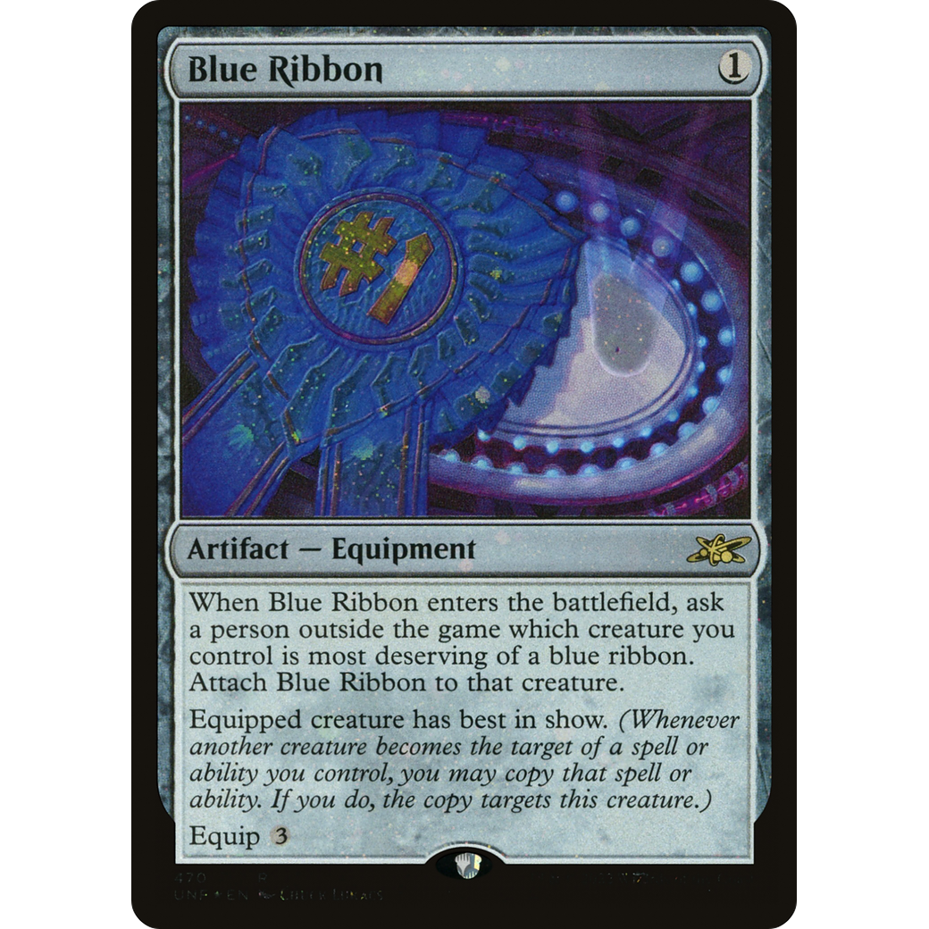 Blue Ribbon (Galaxy Foil) (UNF-470) - Unfinity Foil