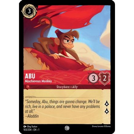 Abu - Mischievous Monkey (103/204) - The First Chapter Cold Foil