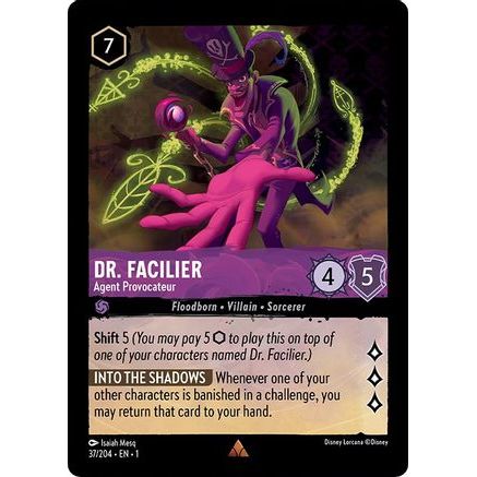Dr. Facilier - Agent Provocateur (37/204) - The First Chapter Cold Foil