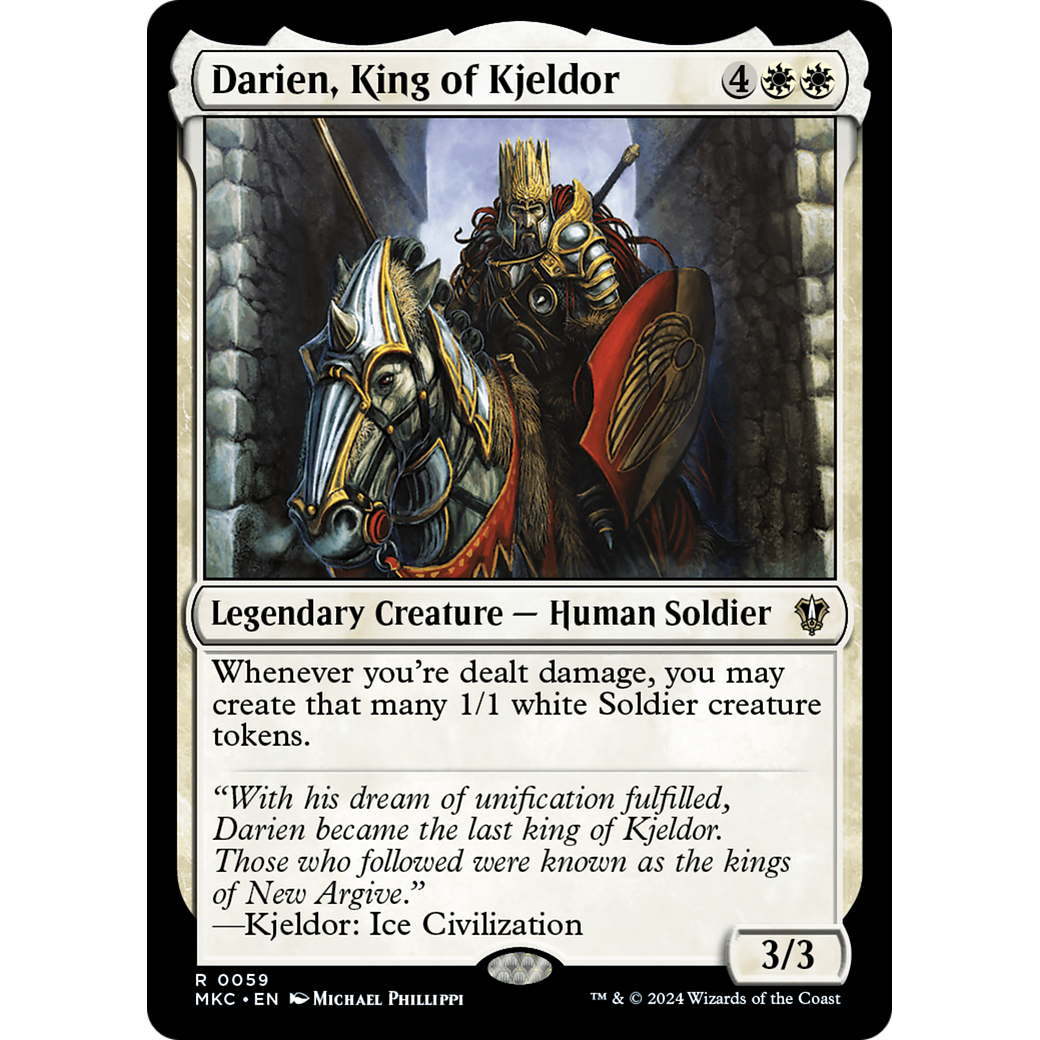 Darien, King of Kjeldor (MKC-059) - Murders at Karlov Manor Commander