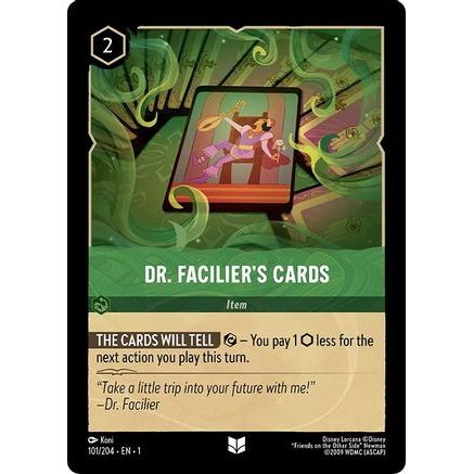Dr. Facilier's Cards (101/204) - The First Chapter Cold Foil