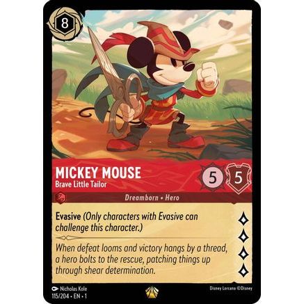 Mickey Mouse - Brave Little Tailor (115/204) - The First Chapter Cold Foil