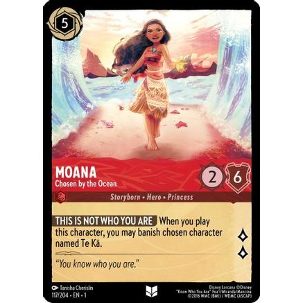 Moana - Chosen by the Ocean (117/204) - The First Chapter Cold Foil