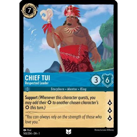 Chief Tui - Respected Leader (143/204) - The First Chapter Cold Foil