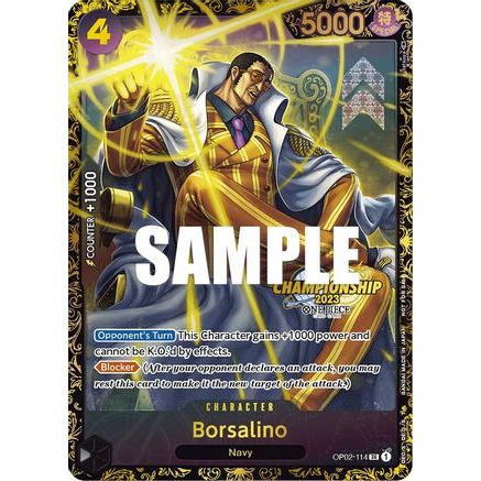 Borsalino (Championship 2023) (OP02-114) - One Piece Promotion Cards Foil