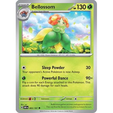 Bellossom 3 - SV03 Obsidian Flames Reverse Holofoil