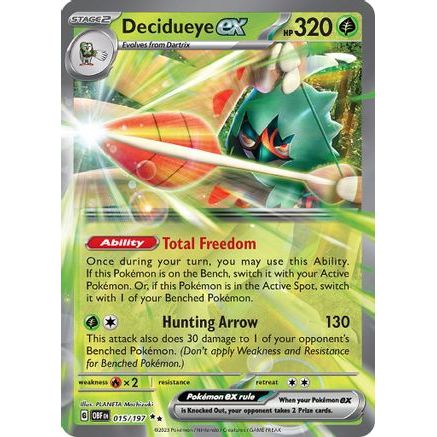 Decidueye ex 15 - SV03 Obsidian Flames Holofoil