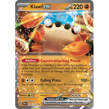 Klawf ex 120 - SV03 Obsidian Flames Holofoil