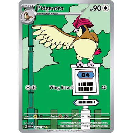 Pidgeotto - 208/197 208 - SV03 Obsidian Flames Holofoil