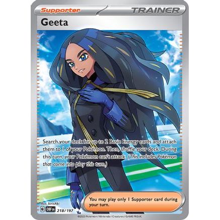 Geeta - 218/197 218 - SV03 Obsidian Flames Holofoil