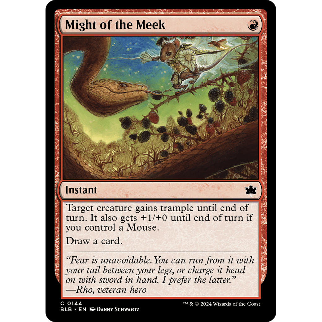 Might of the Meek (BLB-144) - Bloomburrow Foil