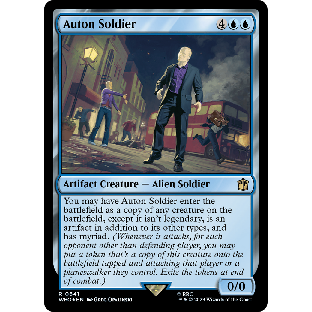 Auton Soldier (Surge Foil) (WHO-641) - Doctor Who Foil