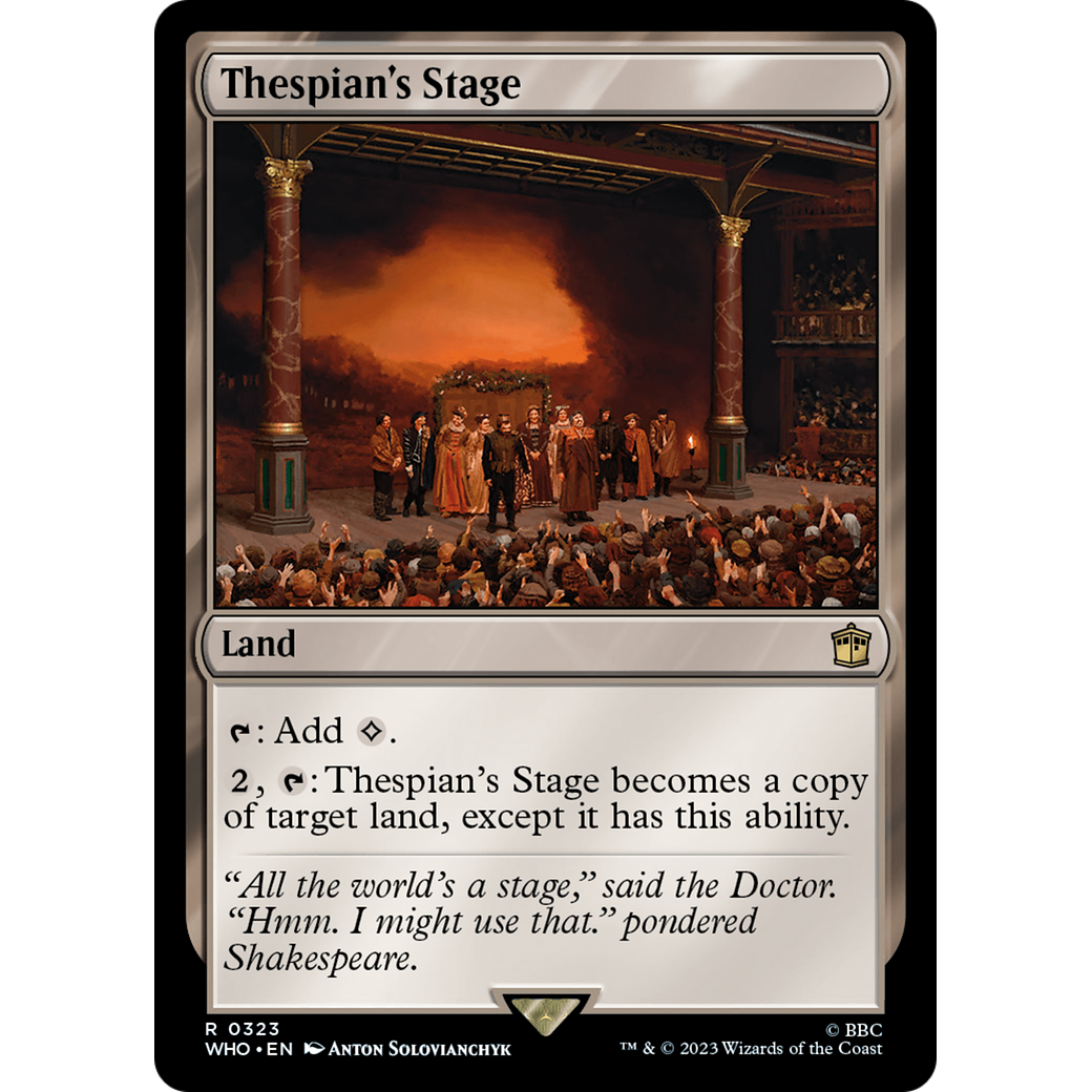 Thespian's Stage (WHO-323) - Doctor Who