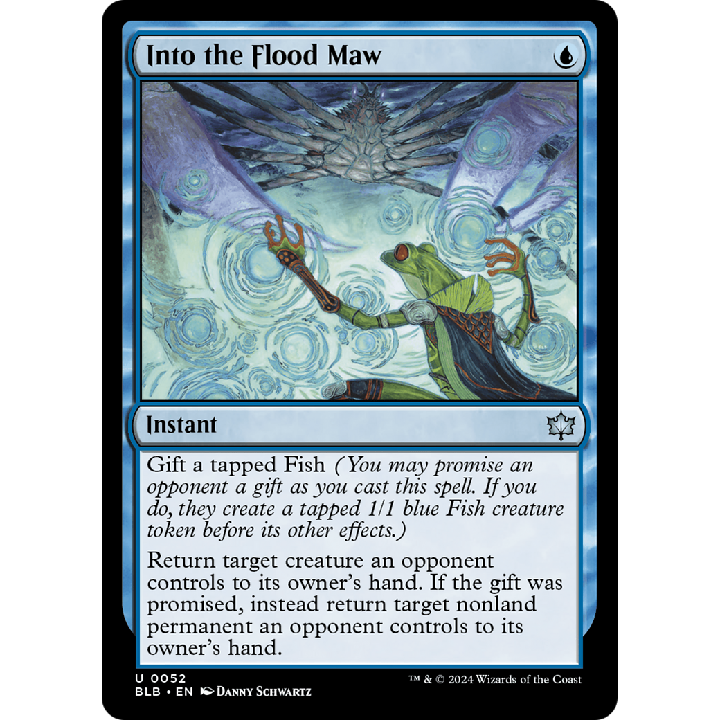 Into the Flood Maw (BLB-052) - Bloomburrow Foil