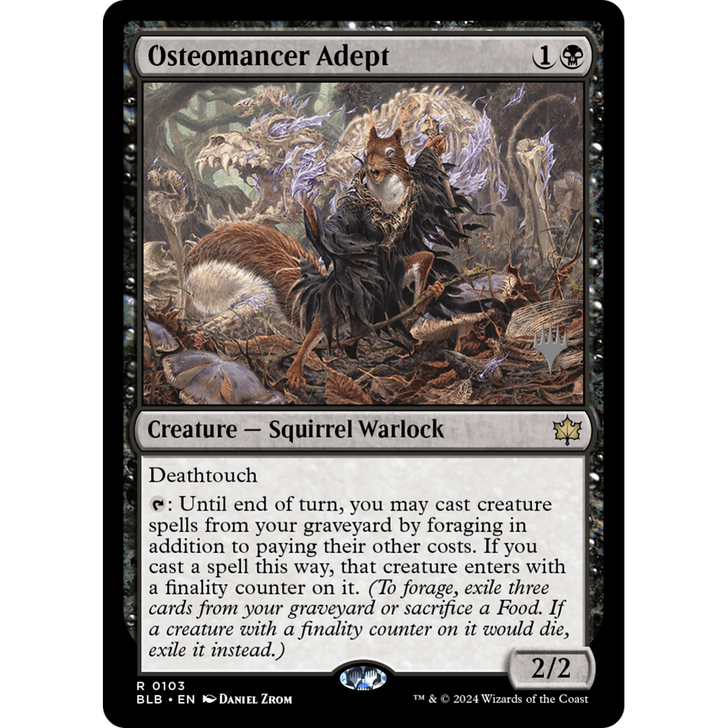 Osteomancer Adept (PPBLB-103P) - Bloomburrow Promos