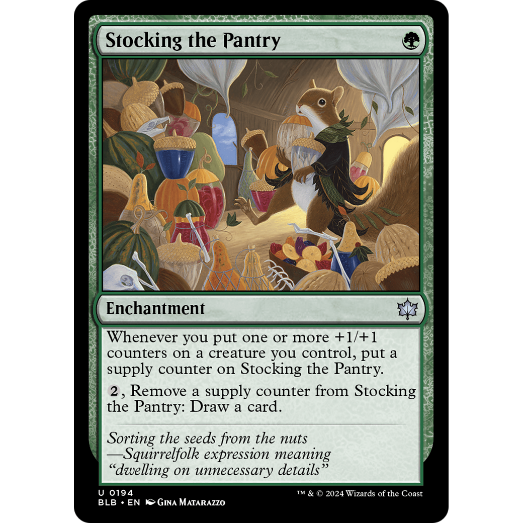 Stocking the Pantry (BLB-194) - Bloomburrow Foil