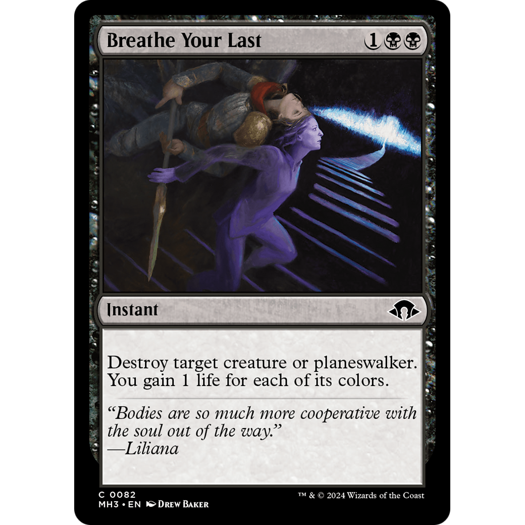 Breathe Your Last (MH3-082) - Modern Horizons 3 Foil