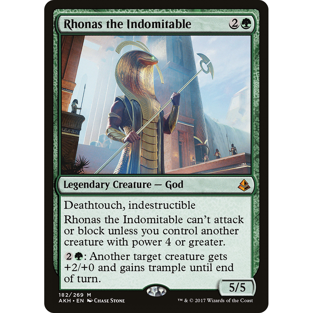 Rhonas the Indomitable (AKH-182) - Amonkhet Foil