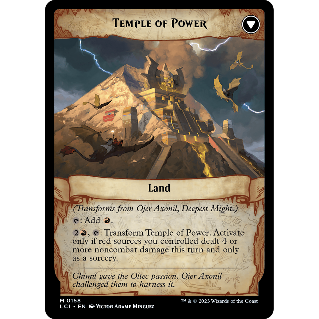 Ojer Axonil, Deepest Might // Temple of Power (LCI-158) - The Lost Caverns of Ixalan Foil