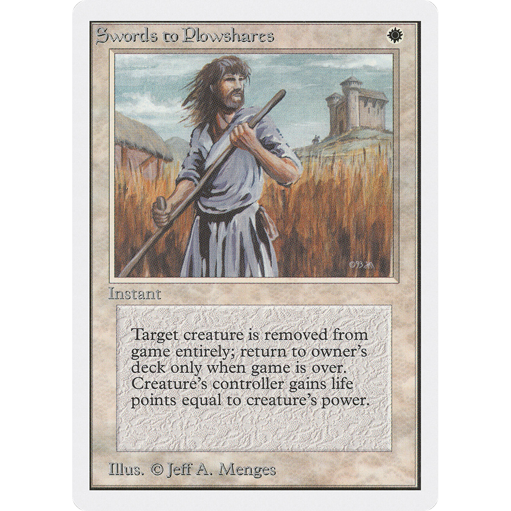 Swords to Plowshares (2ED-) - Unlimited Edition