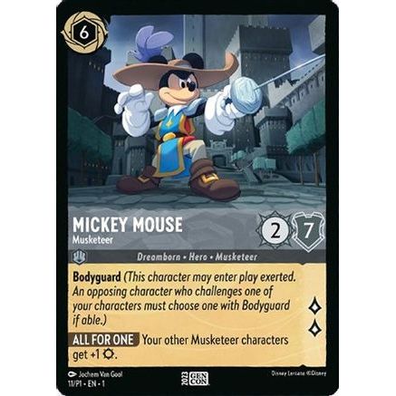 Mickey Mouse - Musketeer (11) - Disney Lorcana Promo Cards