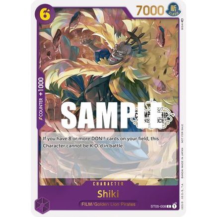 Shiki (Store Championship Participation Pack Vol. 2) (ST05-008) - One Piece Promotion Cards Foil
