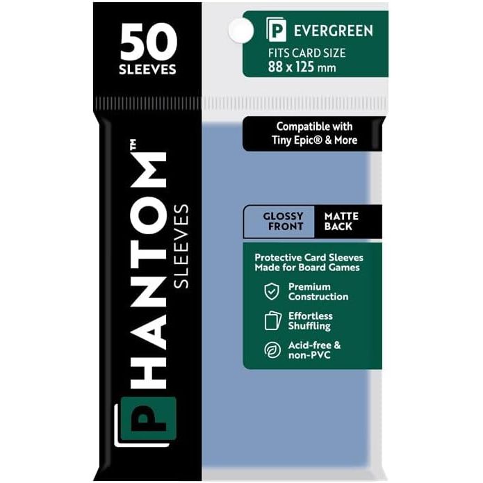Phantom Sleeves: Green Glossy/Matte 50ct 56mmX87mm