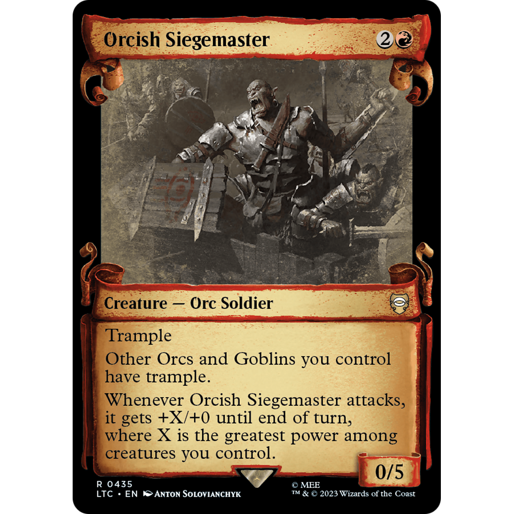 Orcish Siegemaster (LTC-435) - Tales of Middle-earth Commander: (Showcase)