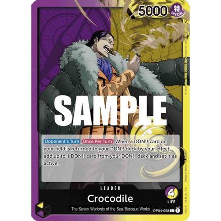 Crocodile (058) (OP04-058) - Kingdoms of Intrigue