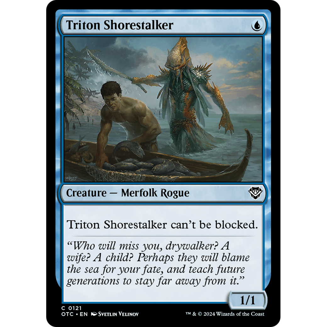 Triton Shorestalker (OTC-121) - Outlaws of Thunder Junction Commander