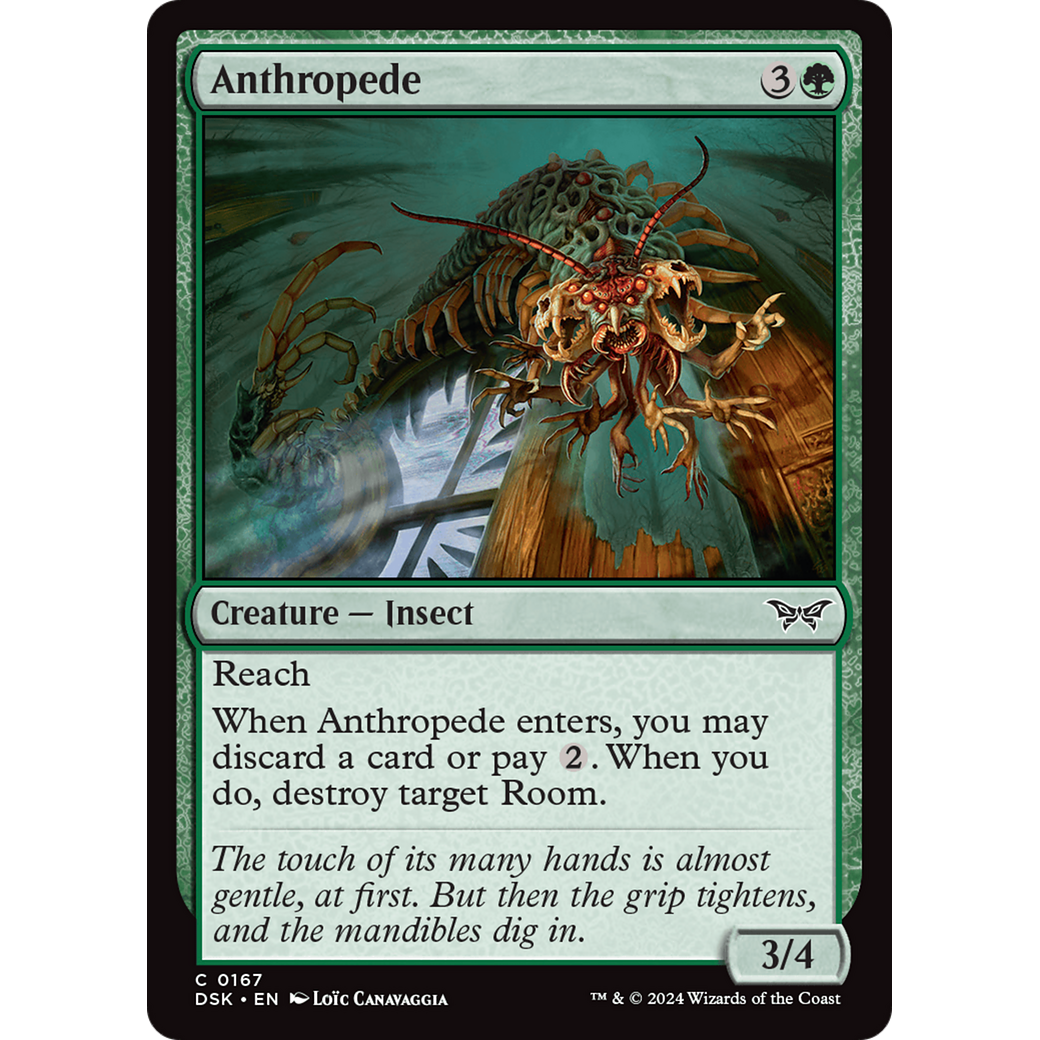 Anthropede (DSK-167) - Duskmourn: House of Horror Foil