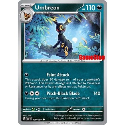 Umbreon - 130/197 (GameStop Exclusive) 130 - Miscellaneous Cards & Products Reverse Holofoil