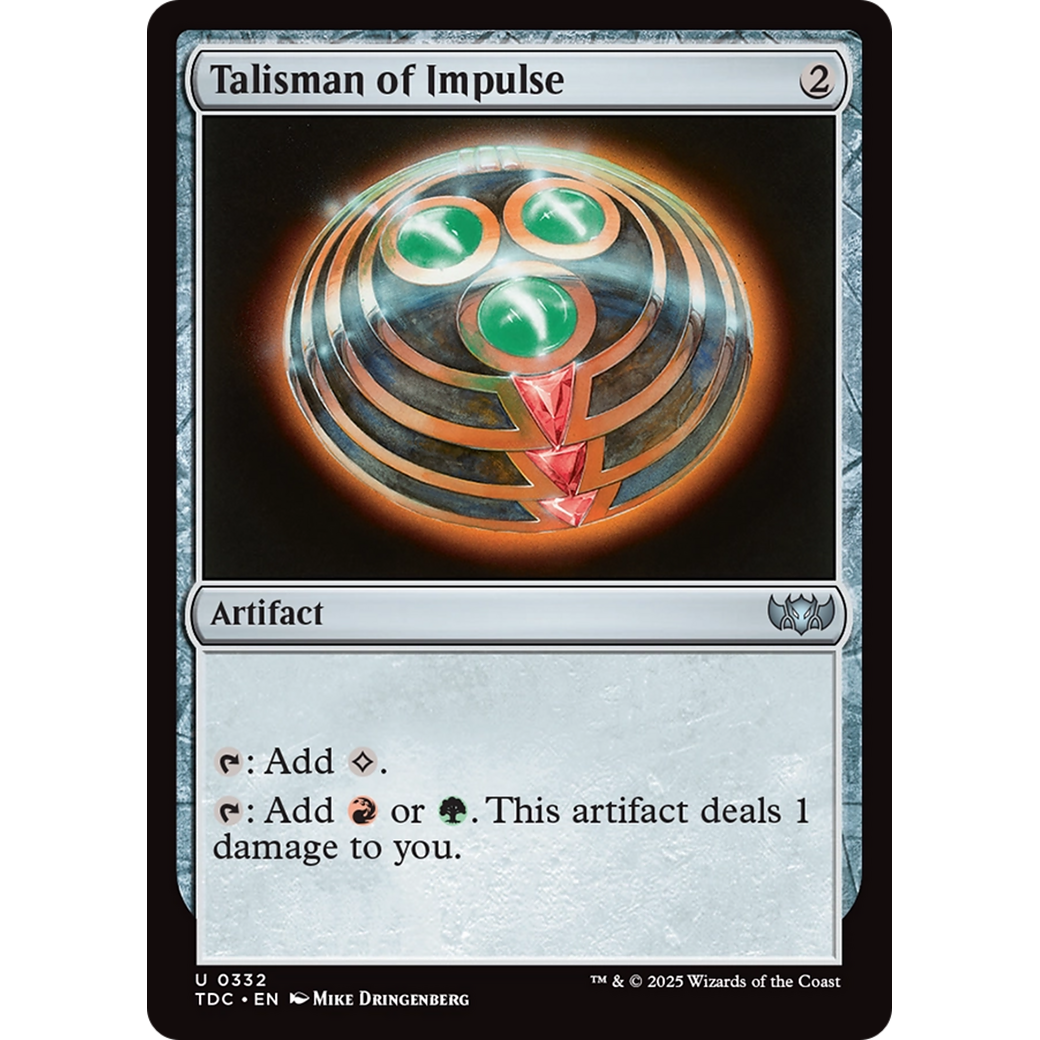 Talisman of Impulse (TDC-332) - Commander: Tarkir: Dragonstorm
