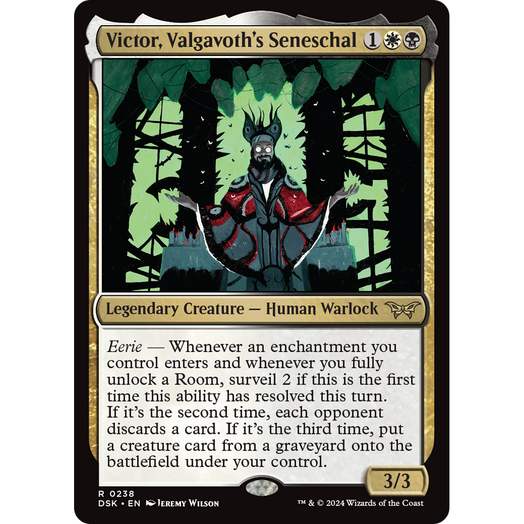 Victor, Valgavoth's Seneschal (DSK-238) - Duskmourn: House of Horror Foil