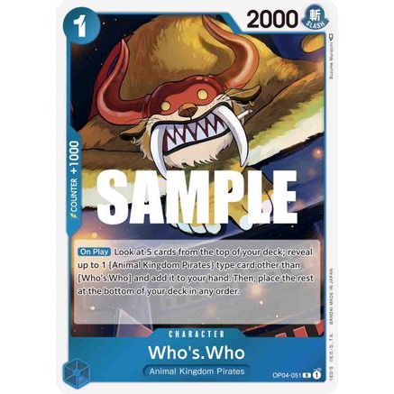 Who's.Who (OP04-051) - Kingdoms of Intrigue Foil