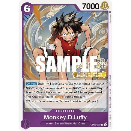 Monkey.D.Luffy (Judge Pack Vol. 2) (OP03-070) - One Piece Promotion Cards Foil