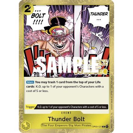 Thunder Bolt (Judge Pack Vol. 2) (OP03-121) - One Piece Promotion Cards Foil