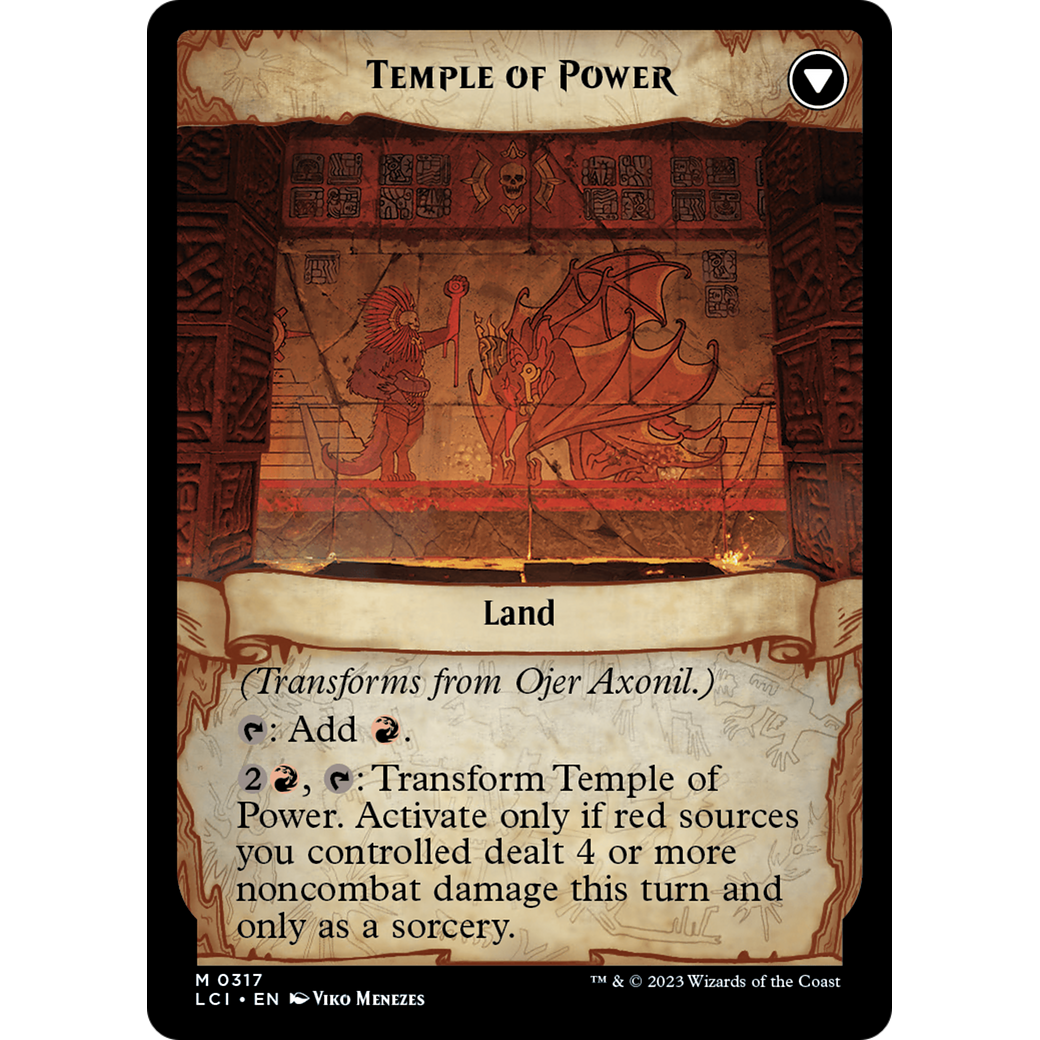 Ojer Axonil, Deepest Might // Temple of Power (LCI-317) - The Lost Caverns of Ixalan: (Showcase) Foil