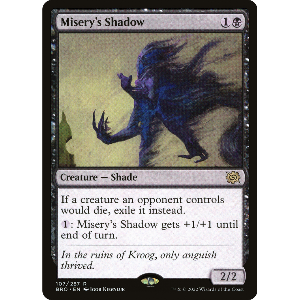 Misery's Shadow (BRO-107) - The Brothers' War Foil
