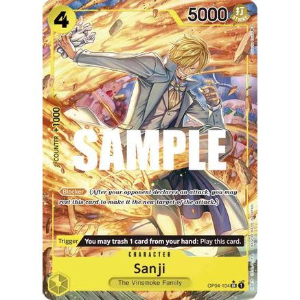 Sanji (104) (Alternate Art) (OP04-104) - Kingdoms of Intrigue Foil