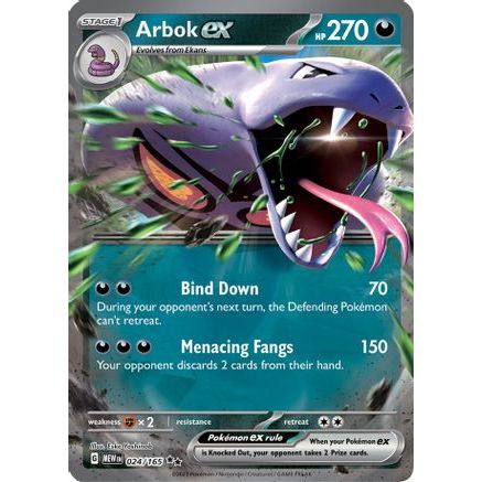 Arbok ex - 024/165 24 - SV Scarlet & Violet 151 Holofoil