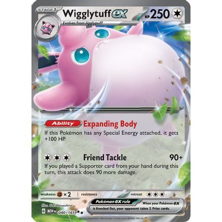 Wigglytuff ex - 040/165 40 - SV Scarlet & Violet 151 Holofoil