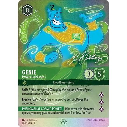 Genie - Powers Unleashed (Alternate Art) (20) - Disney100 Promos Holofoil