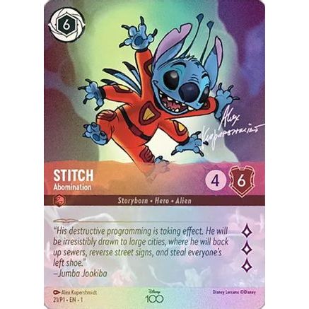 Stitch - Abomination (Alternate Art) (21) - Disney100 Promos Holofoil