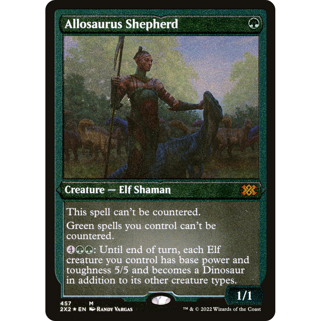 Allosaurus Shepherd (Foil Etched) (2X2-457) - Double Masters 2022 Foil
