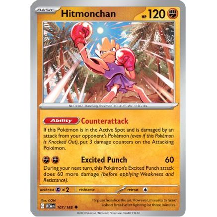Hitmonchan 107 - SV Scarlet & Violet 151