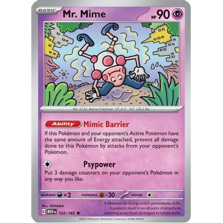 Mr. Mime - 122/165 122 - SV Scarlet & Violet 151 Reverse Holofoil