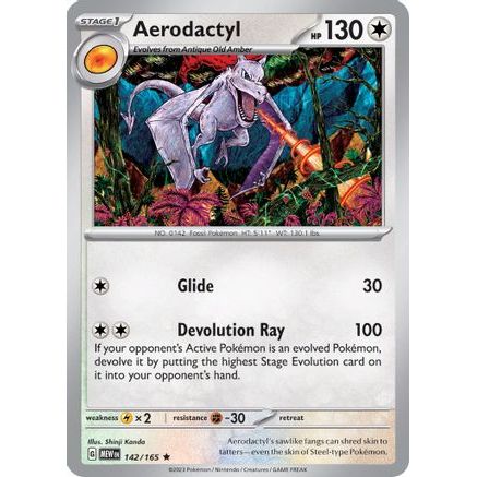 Aerodactyl 142 - SV Scarlet & Violet 151 Reverse Holofoil