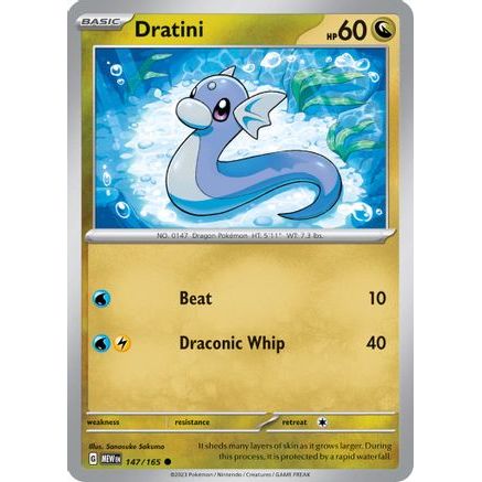 Dratini 147 - SV Scarlet & Violet 151 Reverse Holofoil