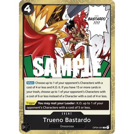 Trueno Bastardo (OP04-094) - Kingdoms of Intrigue Foil